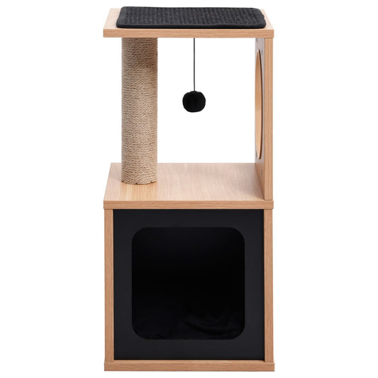 Albero per Gatti con Tappeto Tiragraffi in Sisal 60 cm - homemem39