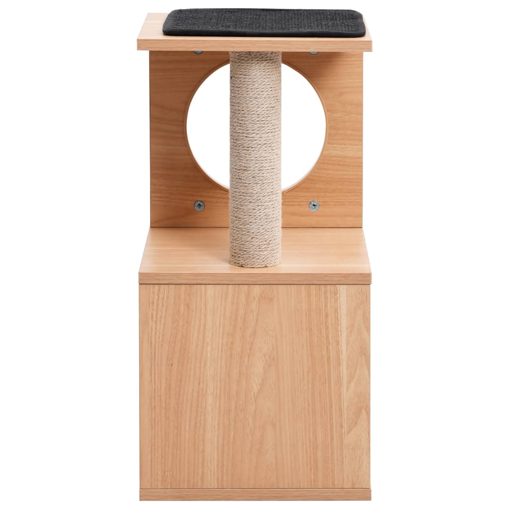 Albero per Gatti con Tappeto Tiragraffi in Sisal 60 cm - homemem39