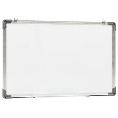 Lavagna Magnetica Bianca Cancellabile a Secco 60x40 cm Acciaio - homemem39