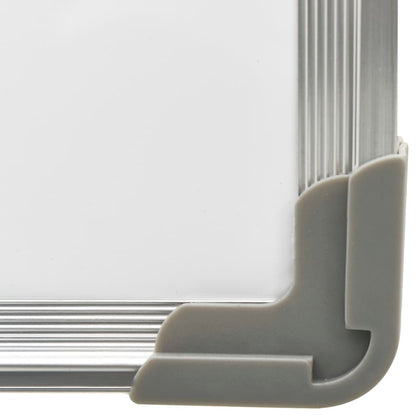 Lavagna Magnetica Bianca Cancellabile a Secco 60x40 cm Acciaio - homemem39