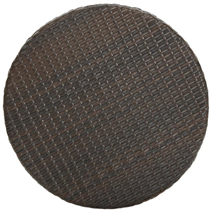 Tavolo da Giardino Marrone 75,5x106 cm in Polyrattan | homemem39