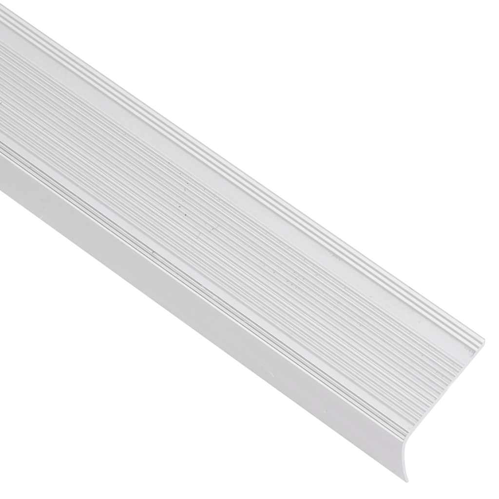Profili a L per Gradini 15 pz in Alluminio 90 cm Argento | homemem39