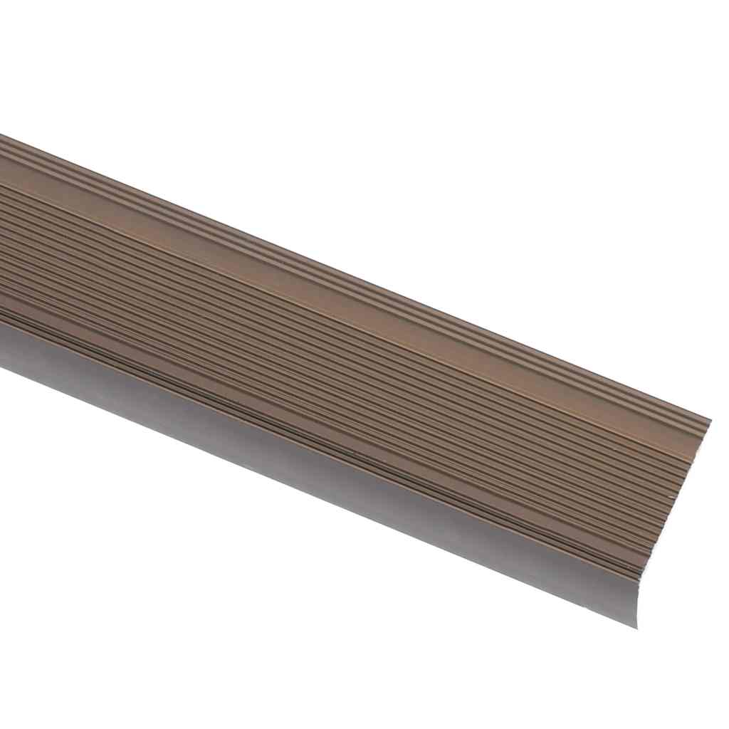 Profili a L per Gradini 5 pz in Alluminio 90 cm Marrone | homemem39
