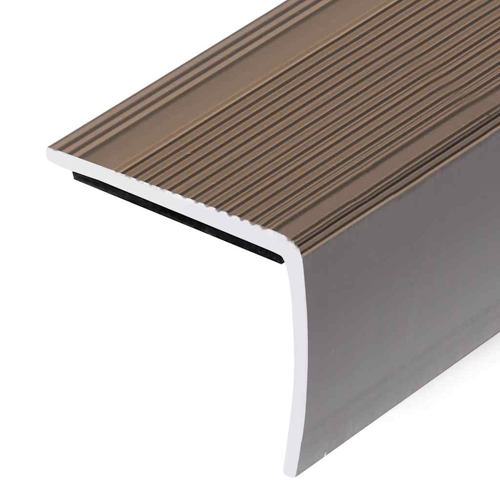 Profili a L per Gradini 15 pz in Alluminio 90 cm Marrone | homemem39
