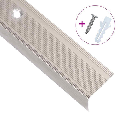 Profili a L per Gradini 15 pz in Alluminio 90 cm Champagne | homemem39