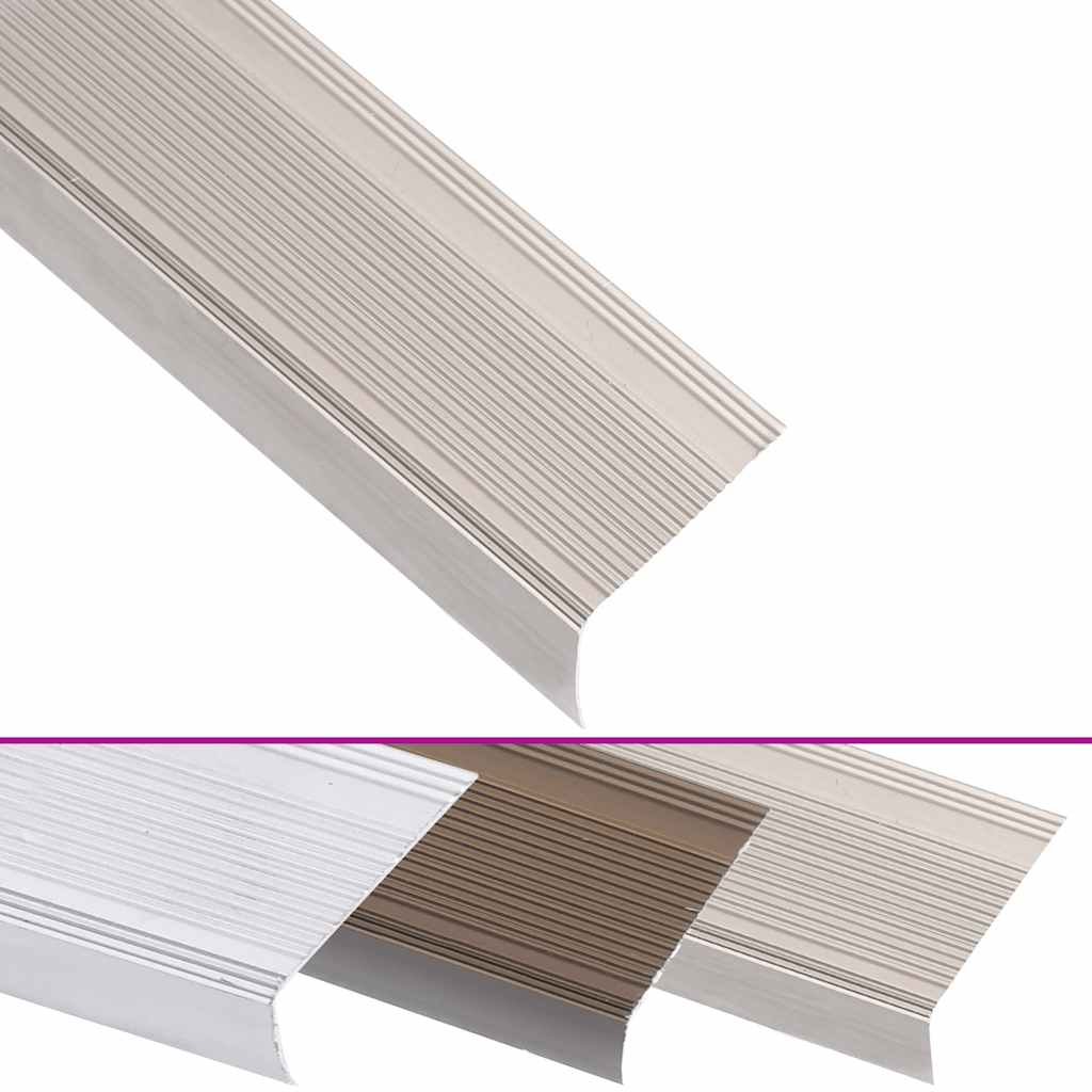 Profili a L per Gradini 15 pz in Alluminio 90 cm Champagne | homemem39