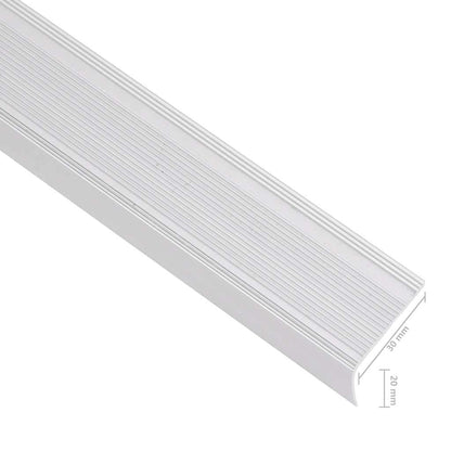 Profili a L per Gradini 15 pz in Alluminio 100 cm Argento | homemem39