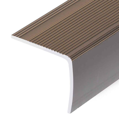 Profili a L per Gradini 15 pz in Alluminio 100 cm Marrone | homemem39
