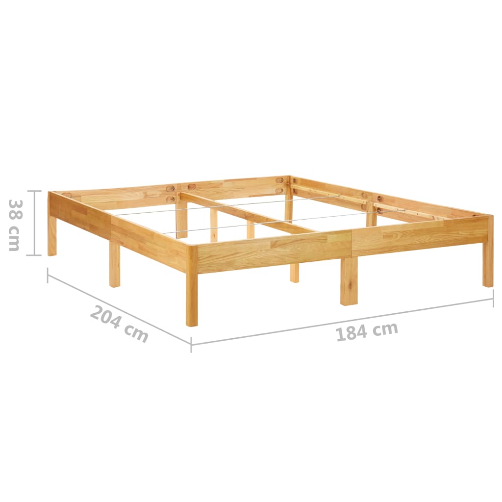 Giroletto in Legno Massello di Rovere 180x200 cm | homemem39