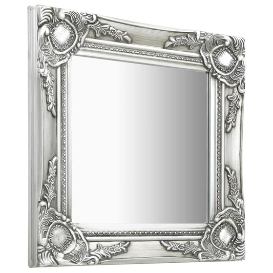 Specchio da Parete 40x40 cm Argento - homemem39