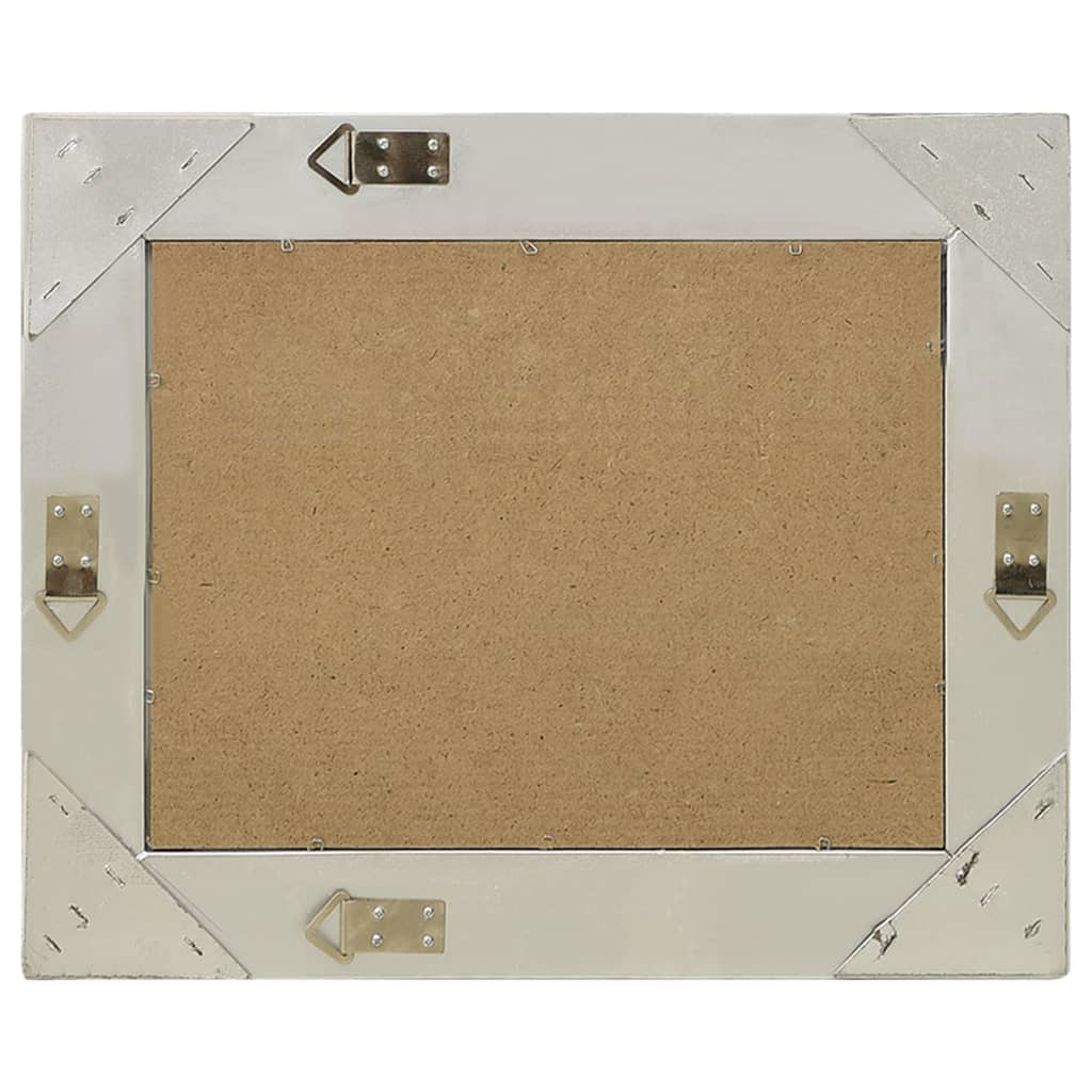 Specchio da Parete Stile Barocco 50x40 cm Argento - homemem39