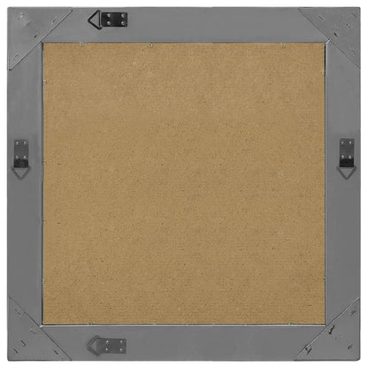 Specchio da Parete Stile Barocco 60x60 cm Nero - homemem39