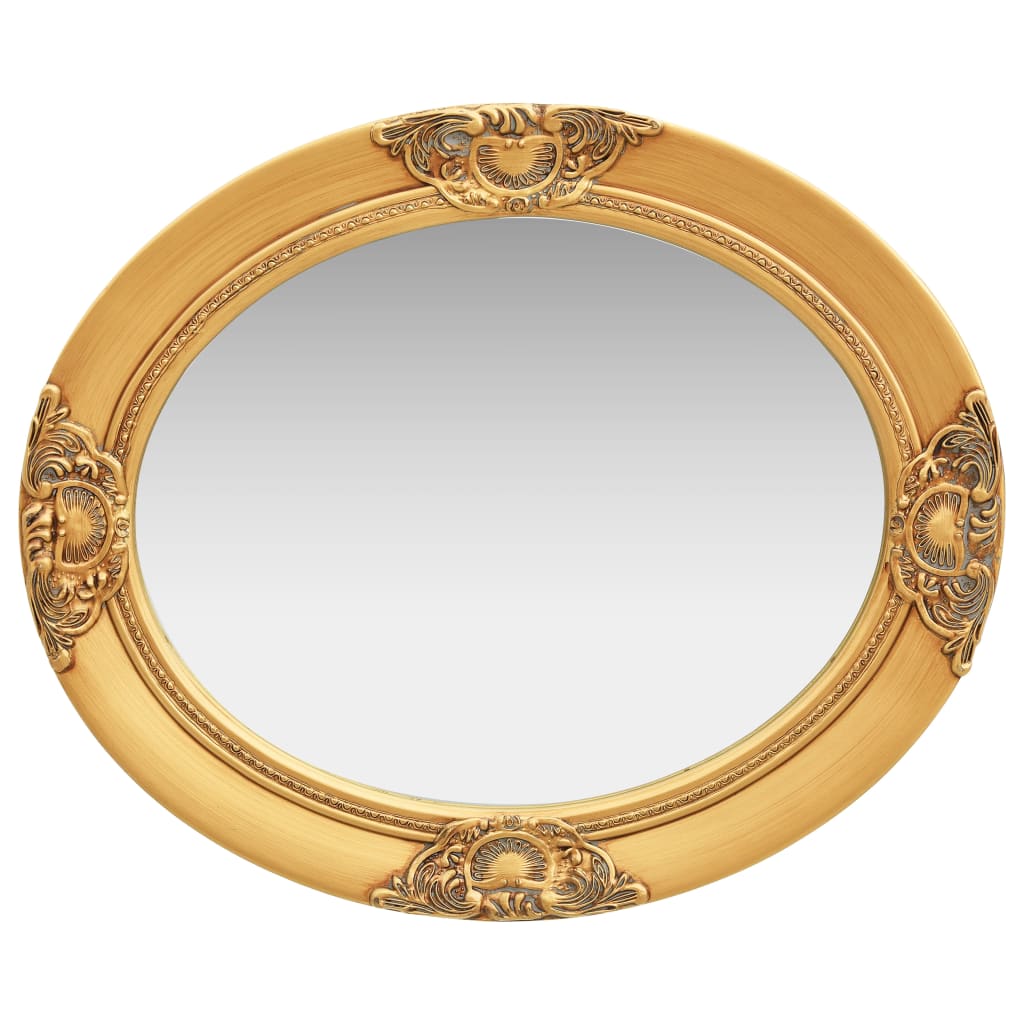 Specchio da Parete Stile Barocco 50x60 cm Oro | homemem39
