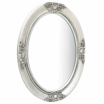 Specchio da Parete Stile Barocco 50x70 cm Argento | homemem39