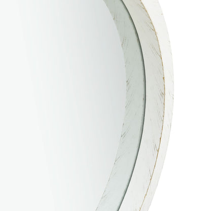 Specchio da Parete con Cinghia 40 cm Bianco | homemem39