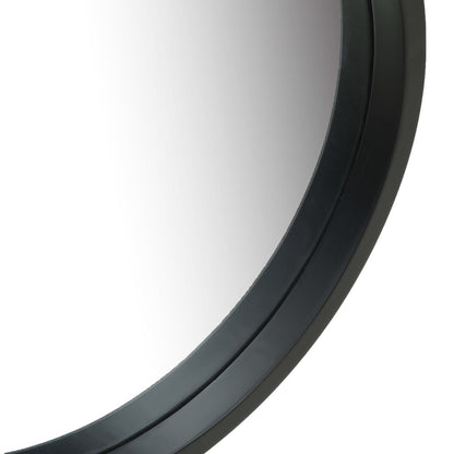Specchio da Parete con Cinghia 40 cm Nero | homemem39