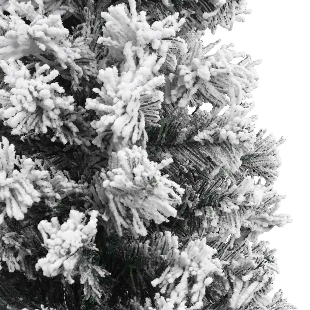 Albero di Natale Artificiale con Neve Fioccata Verde 180 cm PVC