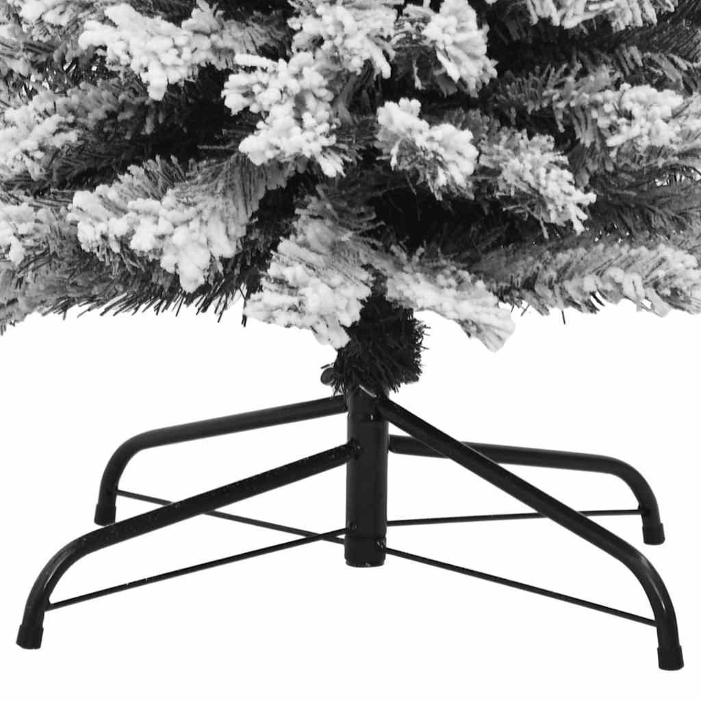 Albero di Natale Artificiale con Neve Fioccata Verde 180 cm PVC