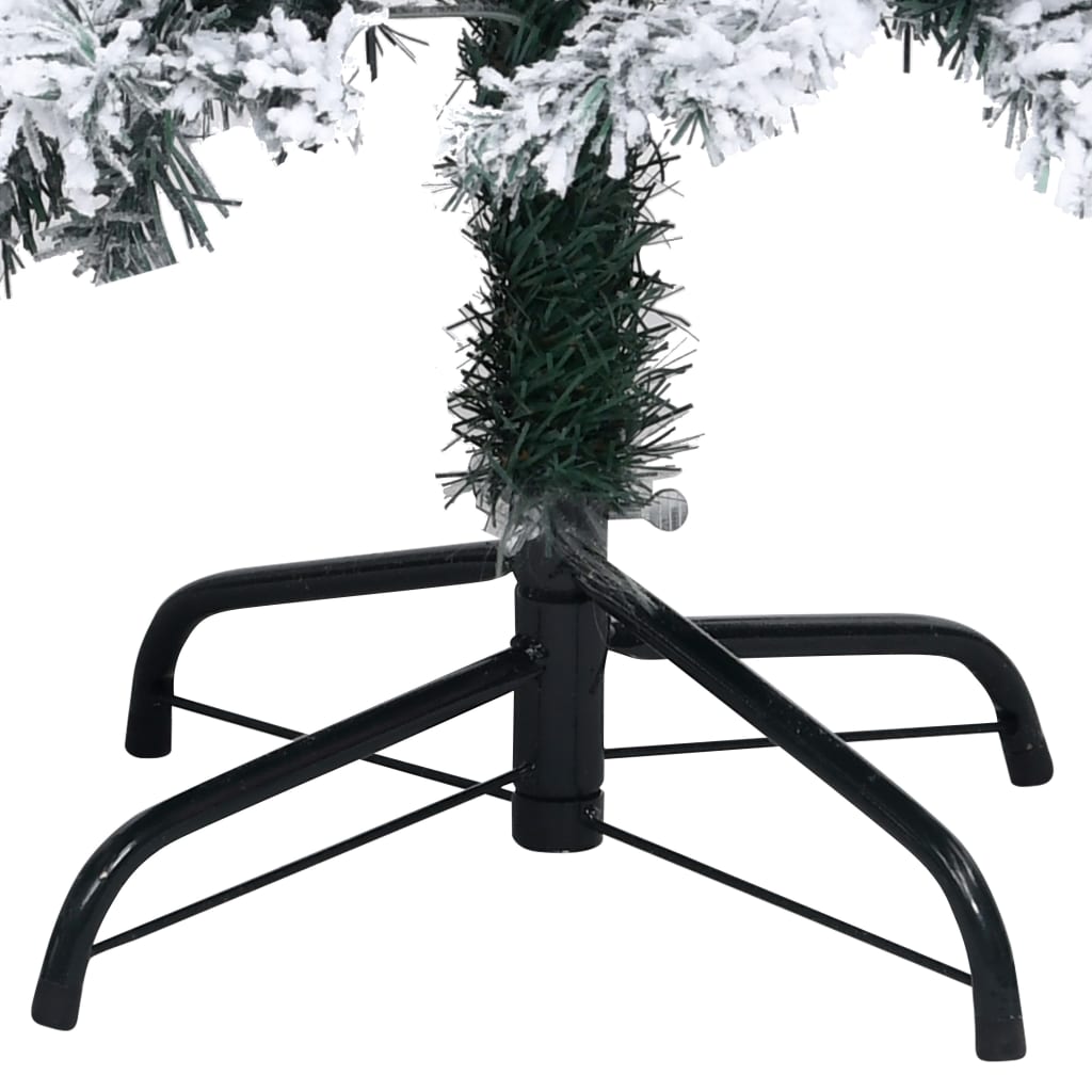 Albero di Natale Artificiale con Neve Fioccata Verde 210 cm PVC | homemem39