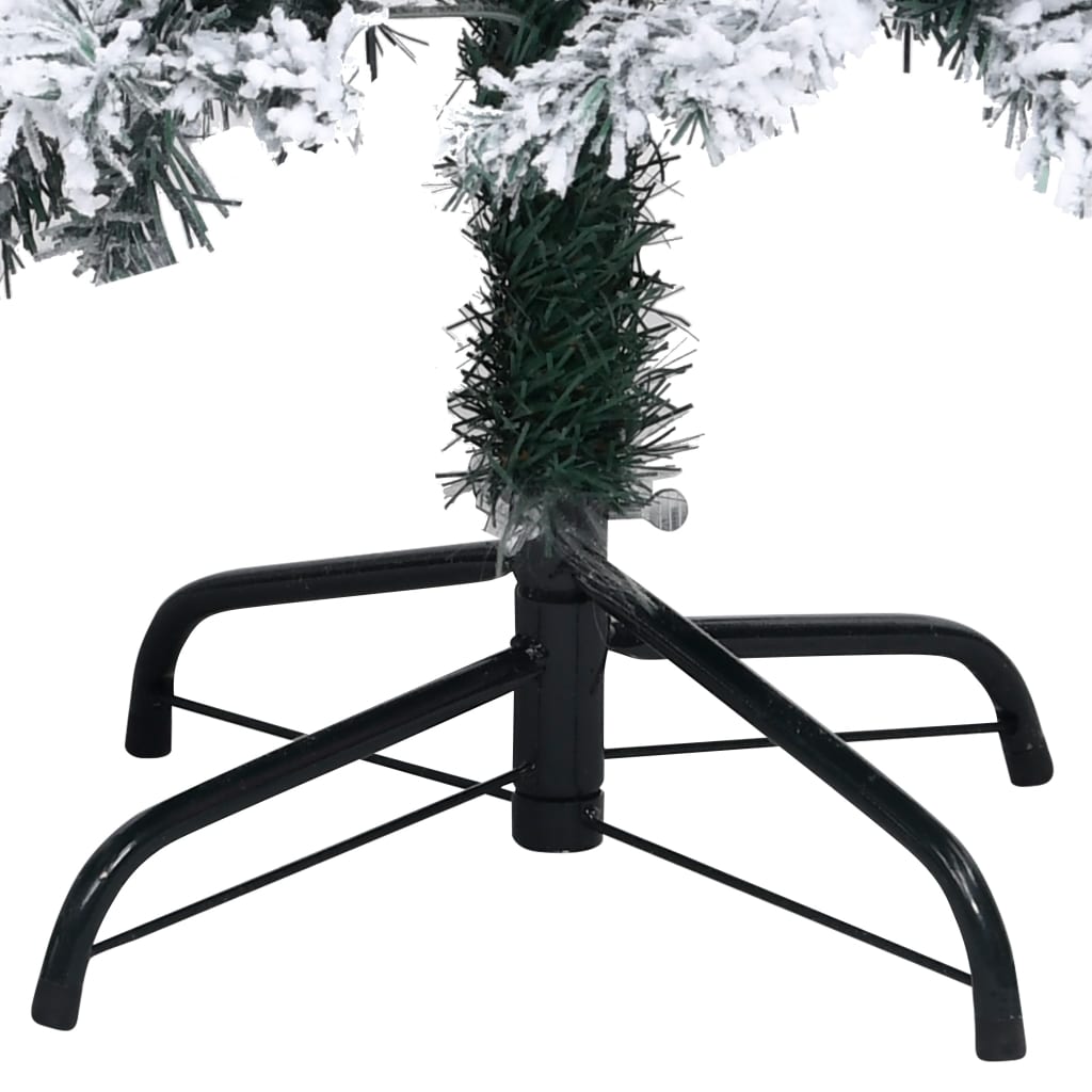 Albero di Natale Artificiale con Neve Fioccata Verde 240 cm PVC