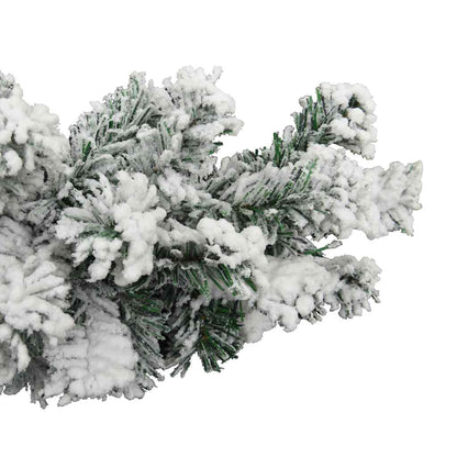 Ghirlanda Natalizia con Neve Verde 5 m in PVC | homemem39