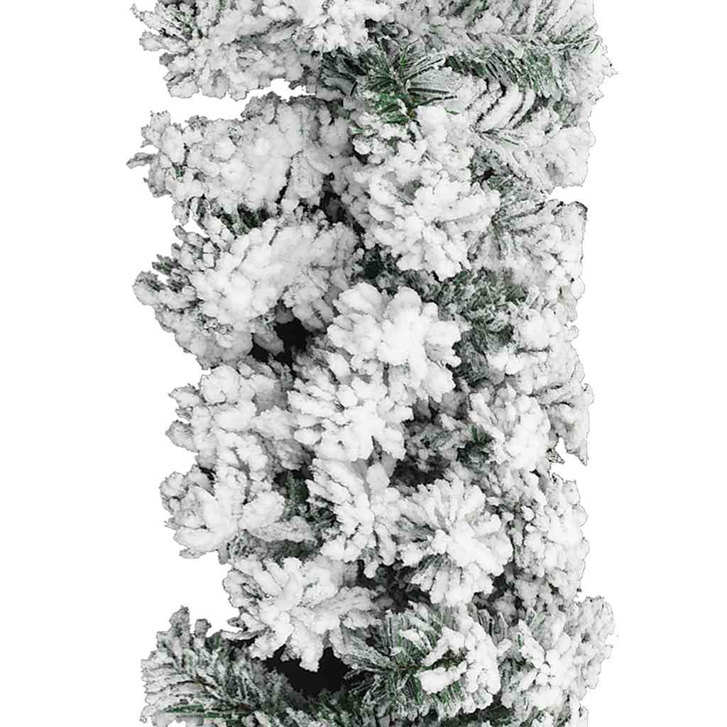 Ghirlanda Natalizia con Neve Verde 20 m in PVC | homemem39