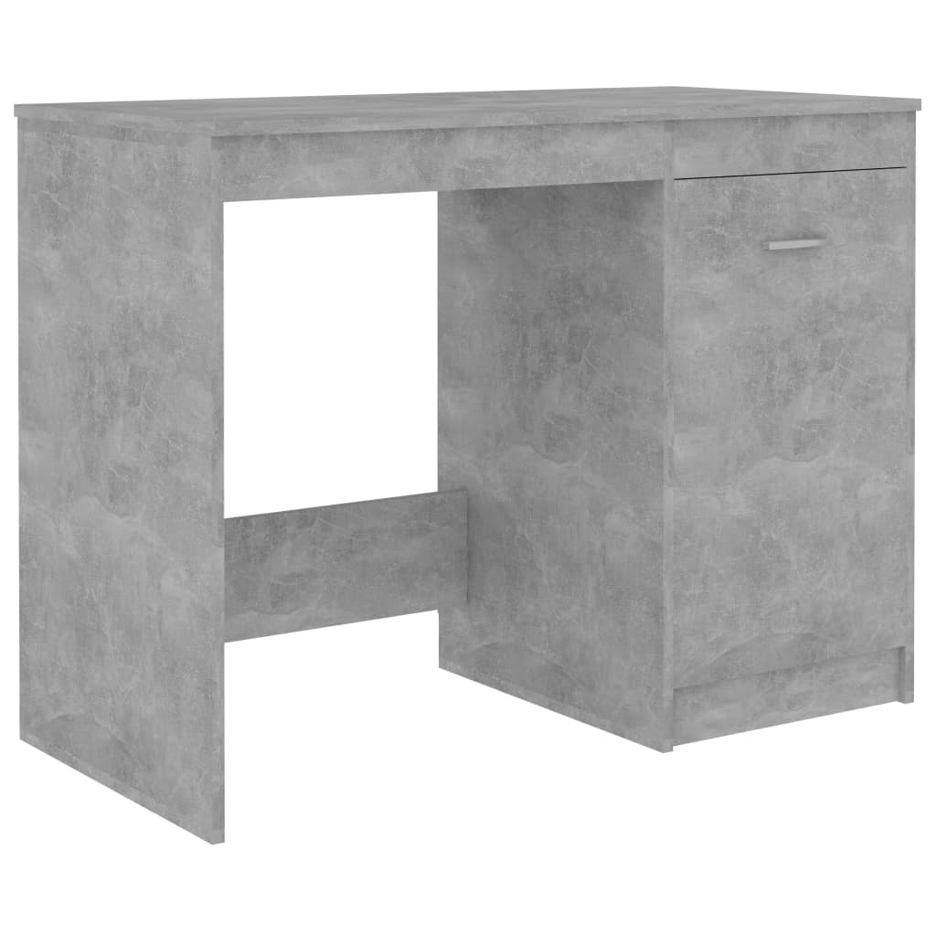 Scrivania Grigio Cemento 140x50x76 cm in Truciolato | homemem39