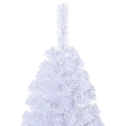 Albero di Natale Artificiale con Rami Spessi Bianco 240 cm PVC