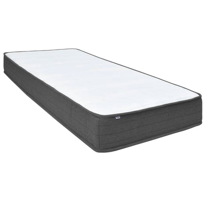 Letto a Molle Grigio Scuro in Tessuto 100x200 cm | homemem39