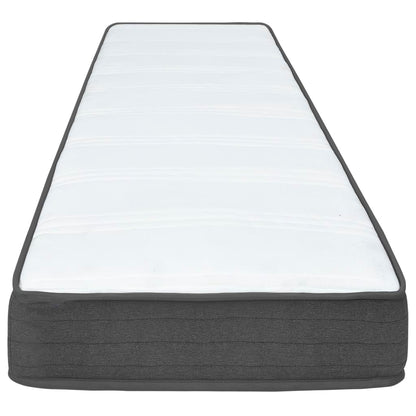 Letto a Molle Grigio Scuro in Tessuto 100x200 cm | homemem39