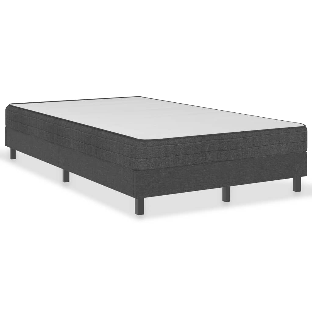 Letto a Molle Grigio Scuro in Tessuto 120x200 cm | homemem39