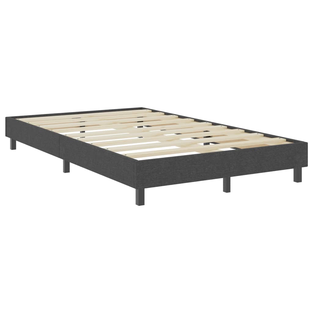 Letto a Molle Grigio Scuro in Tessuto 120x200 cm | homemem39
