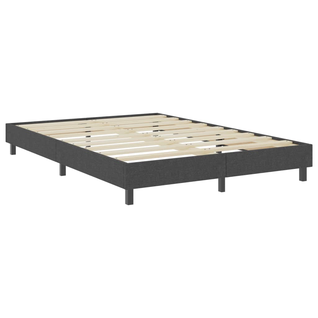 Letto a Molle Grigio Scuro in Tessuto 160x200 cm | homemem39