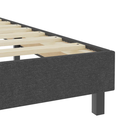 Letto a Molle Grigio Scuro in Tessuto 180x200 cm | homemem39