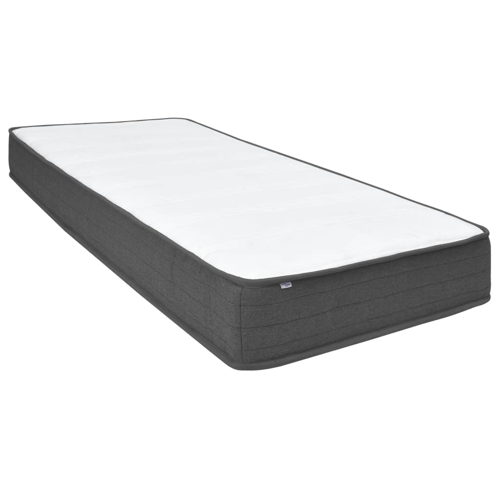 Letto a Molle Grigio Scuro in Tessuto 180x200 cm | homemem39