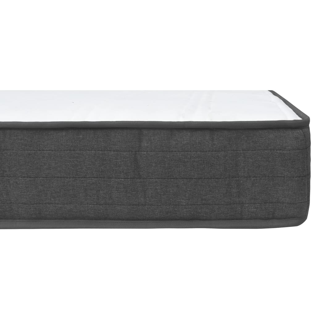 Letto a Molle Grigio Scuro in Tessuto 180x200 cm | homemem39