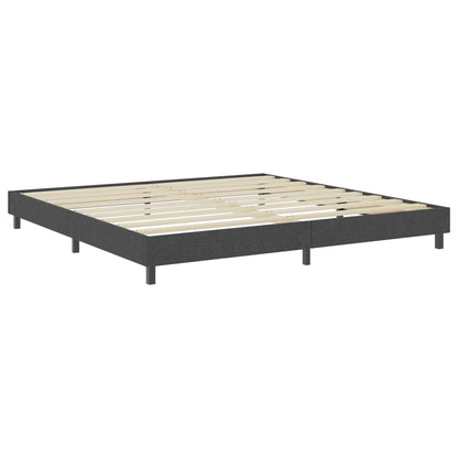 Letto a Molle Grigio Scuro in Tessuto 200x200 cm | homemem39