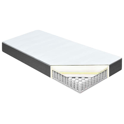 Letto a Molle Grigio Scuro in Tessuto 200x200 cm | homemem39