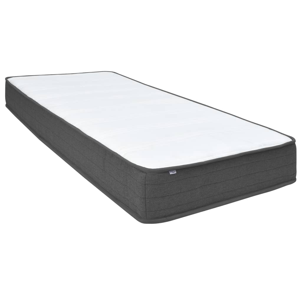 Letto a Molle Grigio Scuro in Tessuto 180x200 cm | homemem39