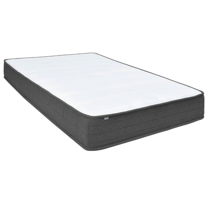 Letto a Molle Grigio Scuro in Tessuto 140x200 cm | homemem39