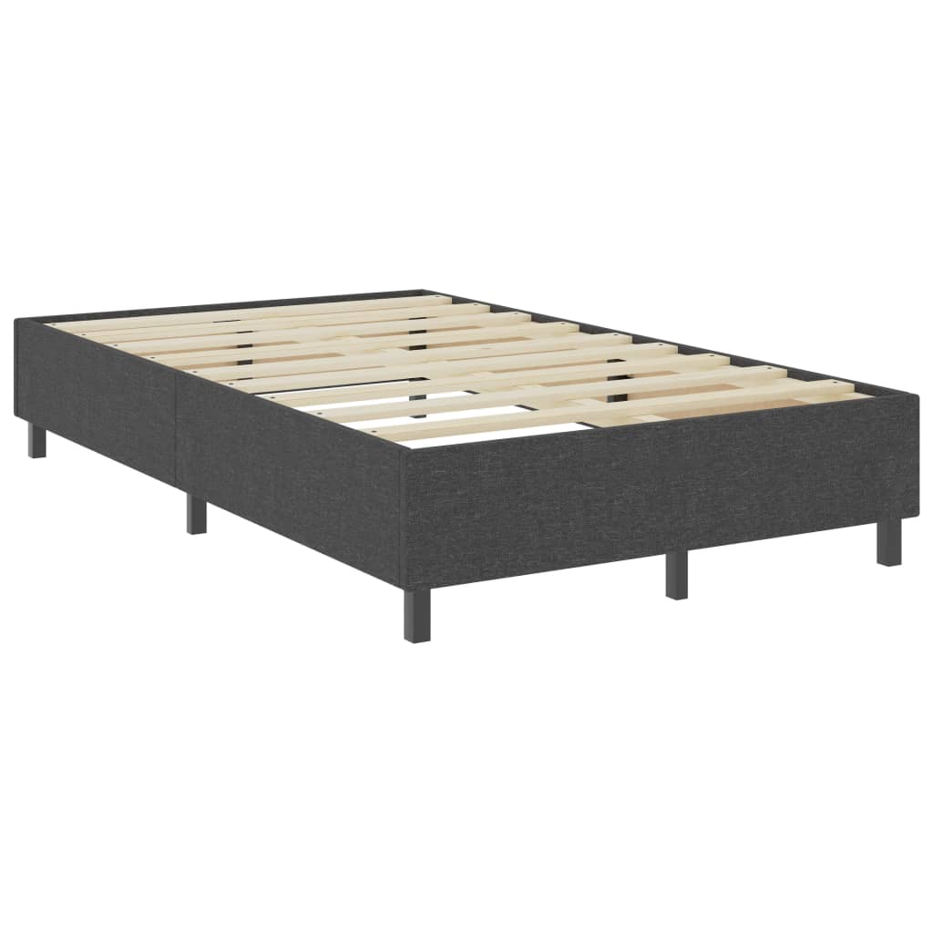 Letto a Molle Grigio Scuro in Tessuto 120x200 cm | homemem39