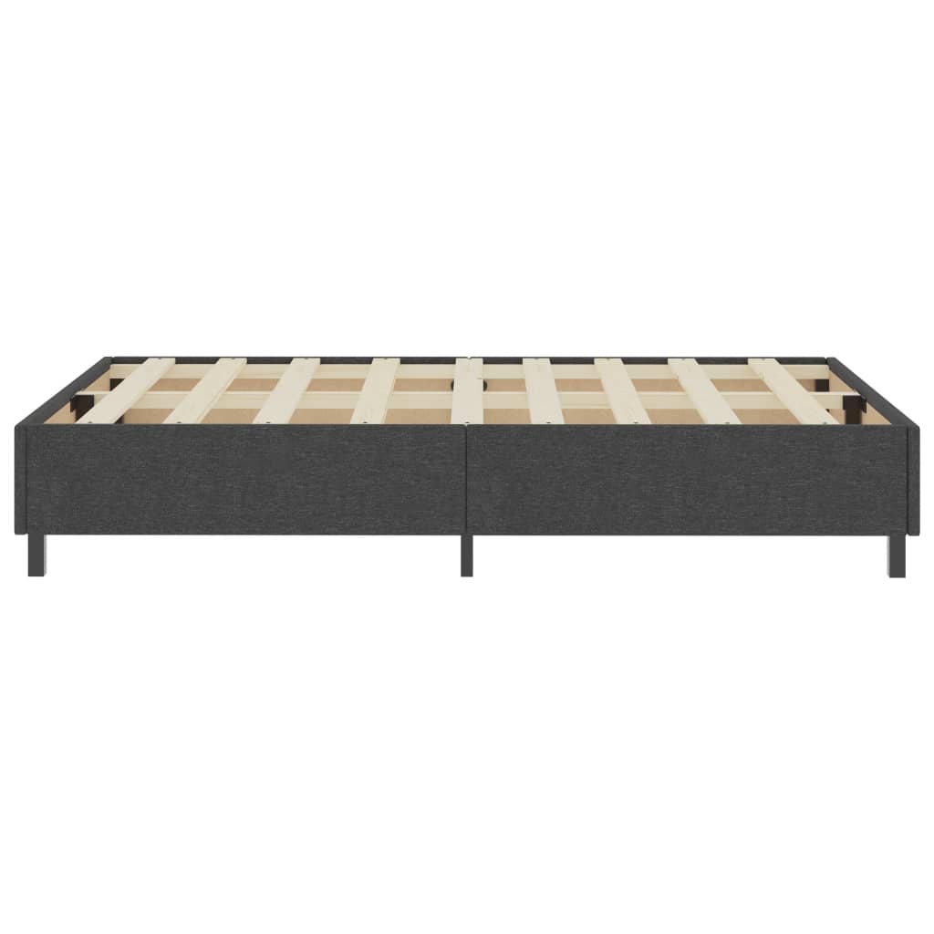 Letto a Molle Grigio Scuro in Tessuto 120x200 cm | homemem39