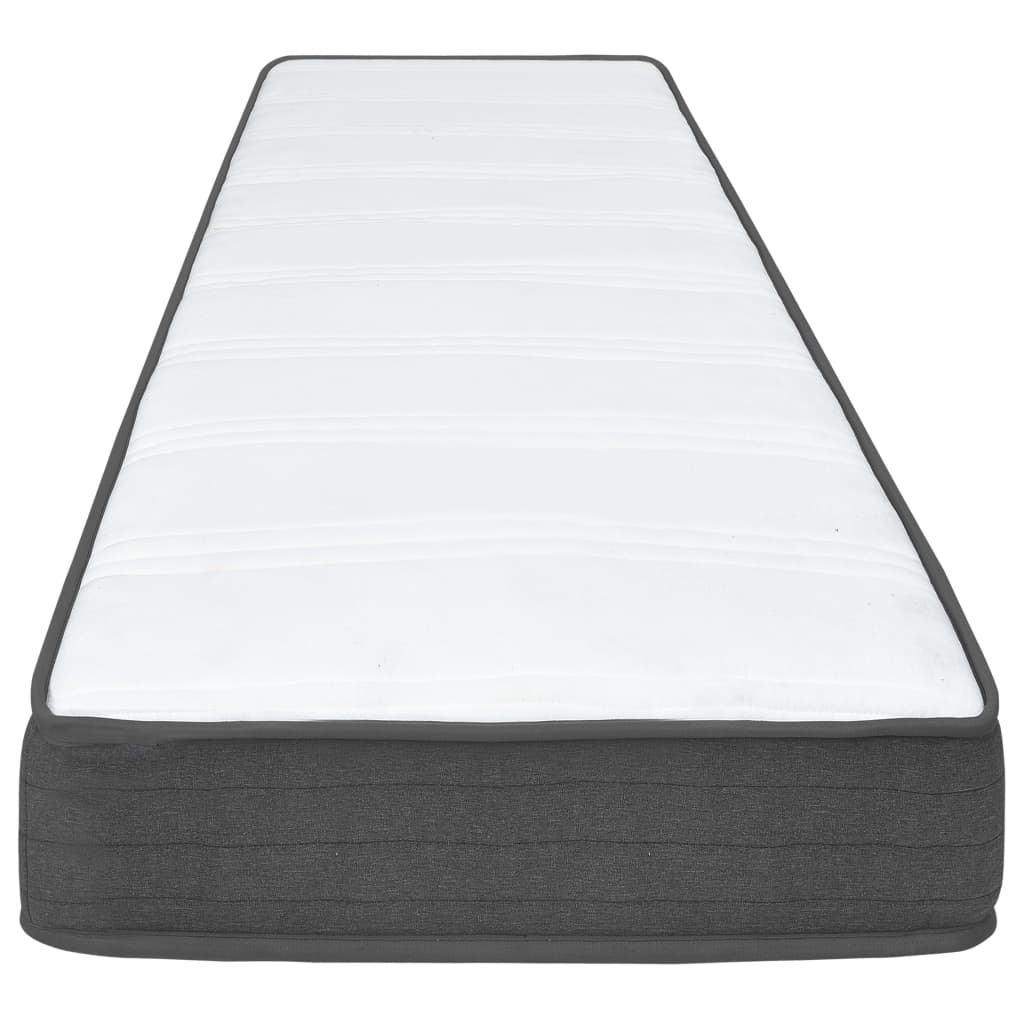 Letto a Molle Grigio Scuro in Tessuto 120x200 cm | homemem39