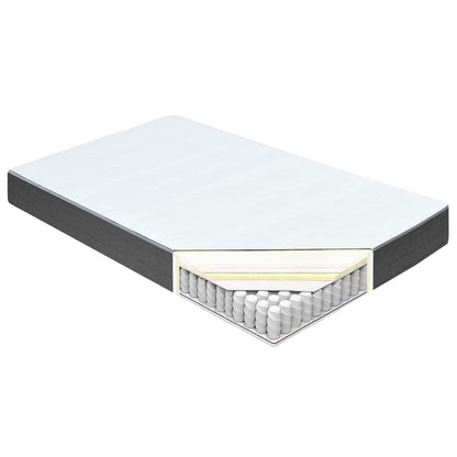 Letto a Molle Grigio Scuro in Tessuto 140x200 cm | homemem39