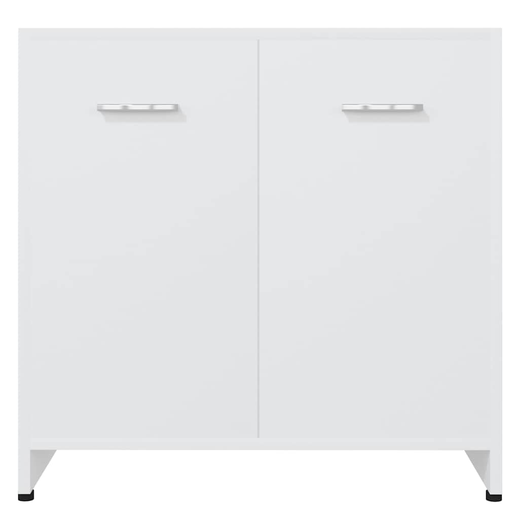 Armadio da Bagno Bianco 60x33x61 cm in Legno Multistrato