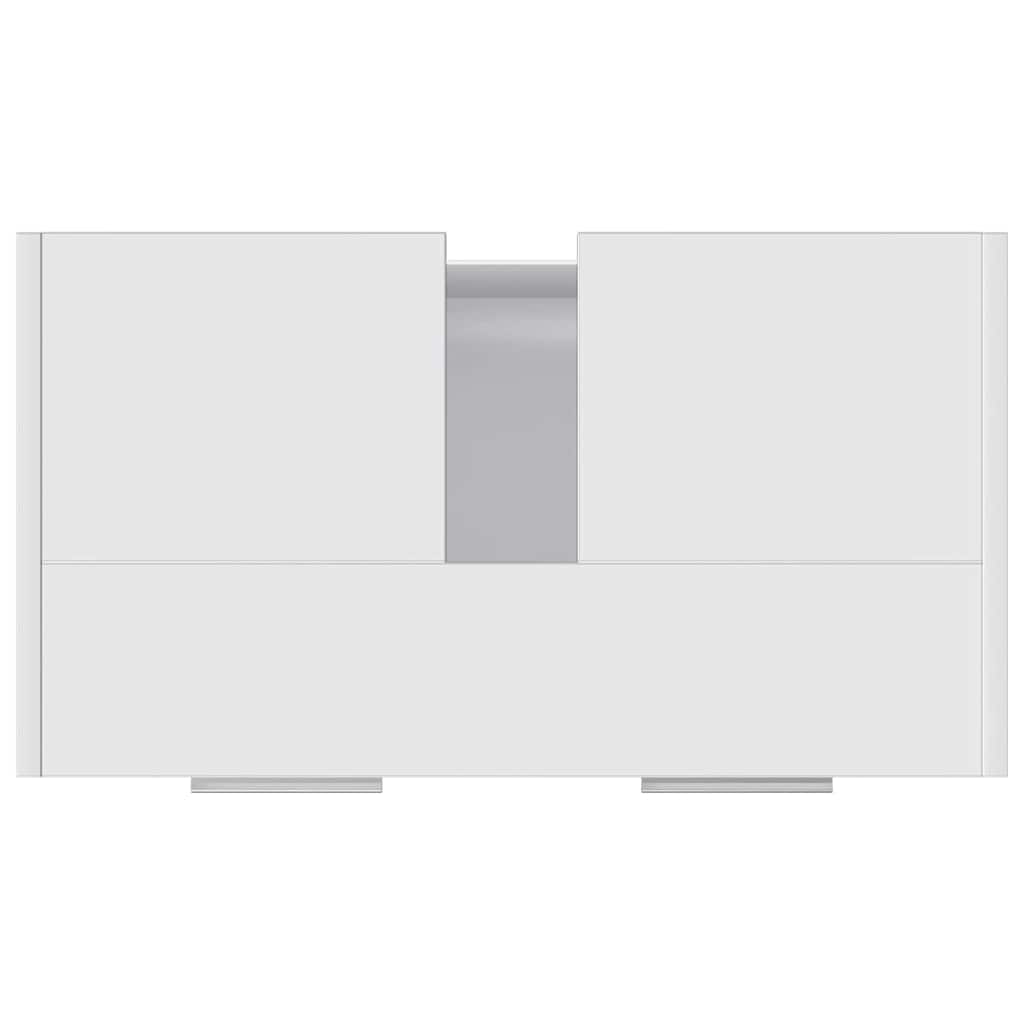 Armadio da Bagno Bianco 60x33x61 cm in Legno Multistrato