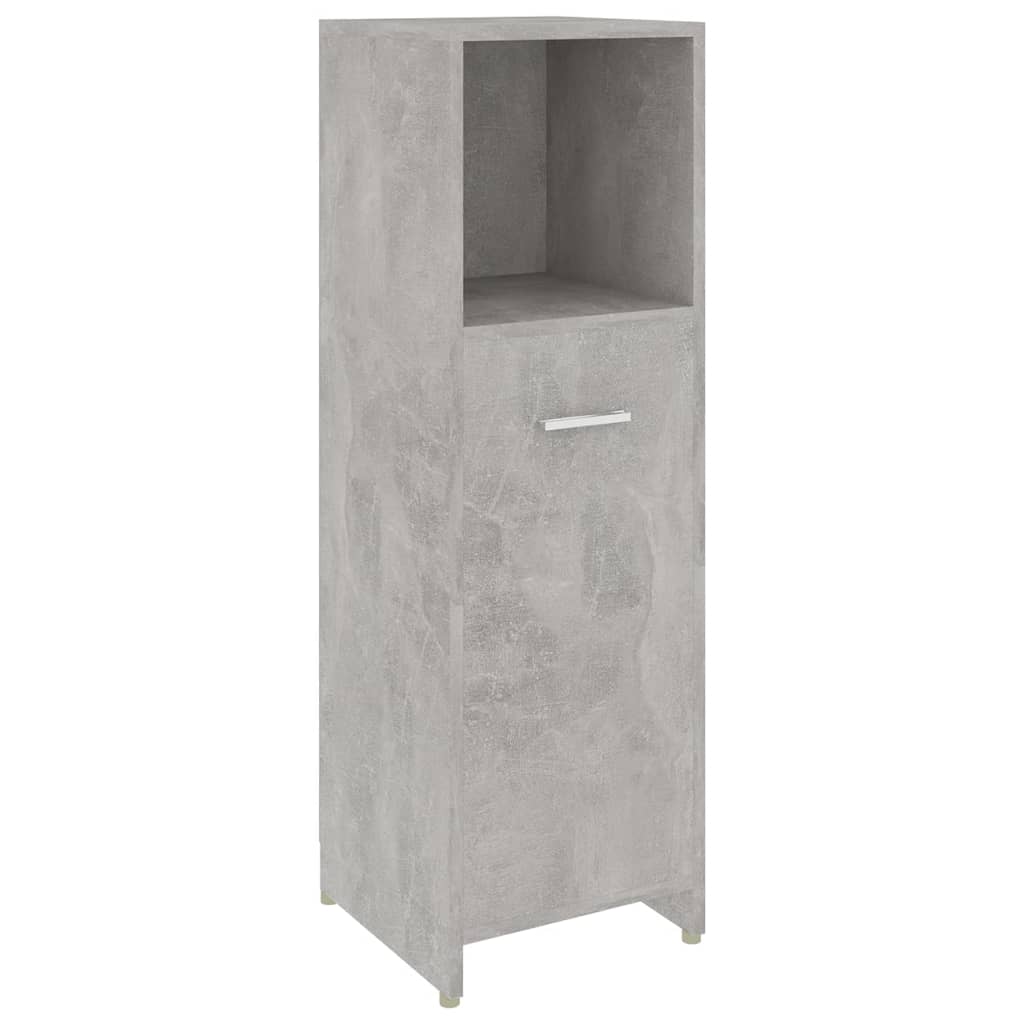 Mobile da Bagno Grigio Cemento 30x30x95 cm in Legno Multistrato | homemem39