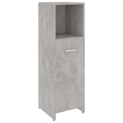 Mobile da Bagno Grigio Cemento 30x30x95 cm in Legno Multistrato | homemem39