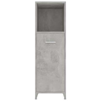 Mobile da Bagno Grigio Cemento 30x30x95 cm in Legno Multistrato | homemem39