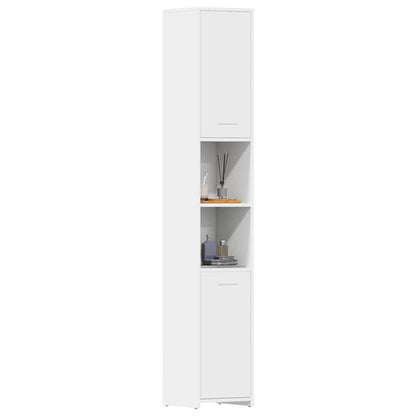 Mobile da Bagno Bianco 30x30x183,5 cm in Legno tecnico